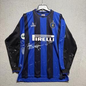 Vintage Inter Milan Pirelli Long Sleeve Jersey XXXL Men’s